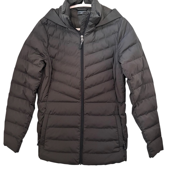 32 Degrees Sz S Women's Hooded Puffer Jacket Dark Green/Grey NWOT New Condition - Picture 5 of 10